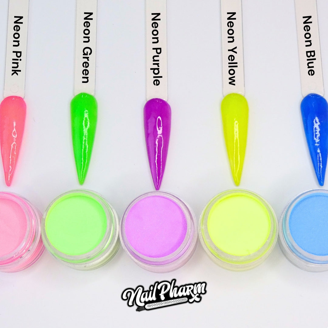 5PCS Glow in the Dark Acrylic Powder Collection – NailPharm®
